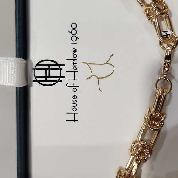 🔹️House of Harlow 🔹️1960 gorgeous chain Link Gold Tone 17" Necklace - Picture 4 of 7